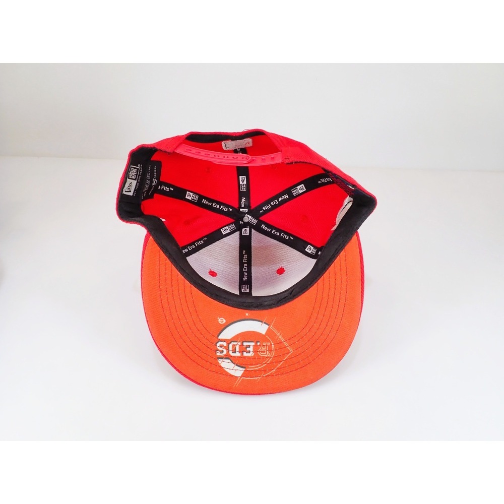 New Era 9FIFTY Cincinnati Reds Hat Ohio State Outline Snapback Red MLB - Picture 6 of 9